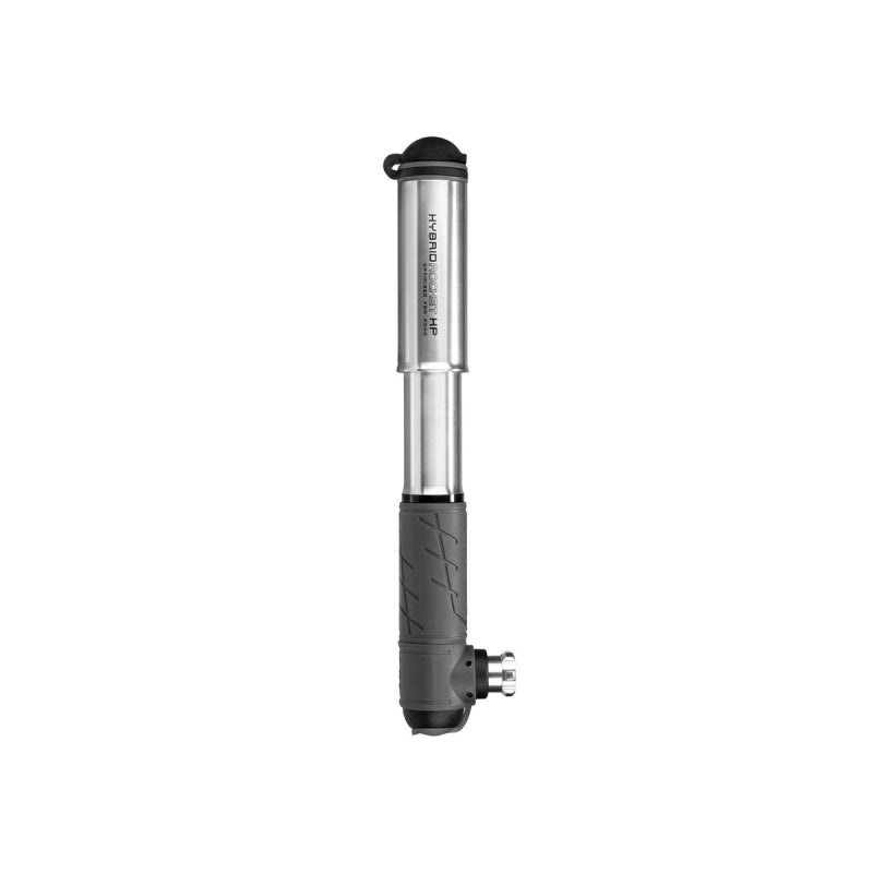 Topeak Mini Pump Hybrid Rocket HP Silver + 1X Threaded CO2 Cartridge