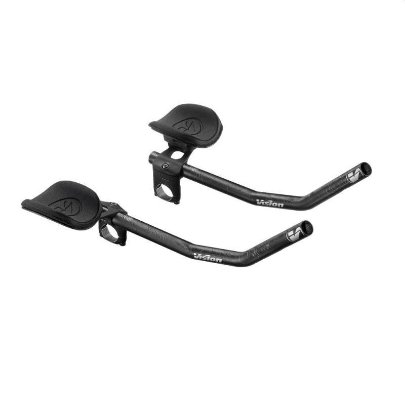 Vision Trimax Clip-on Aerobar - 31.8 Clamp - J-bend Carbon Extension - 210-360MM