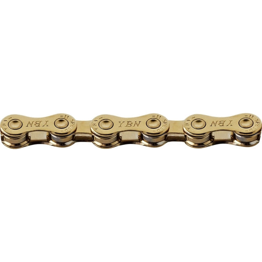 Ybn Chain 11 Speed S11-TI-GOLD Gold 116L W/ QRS11 Link