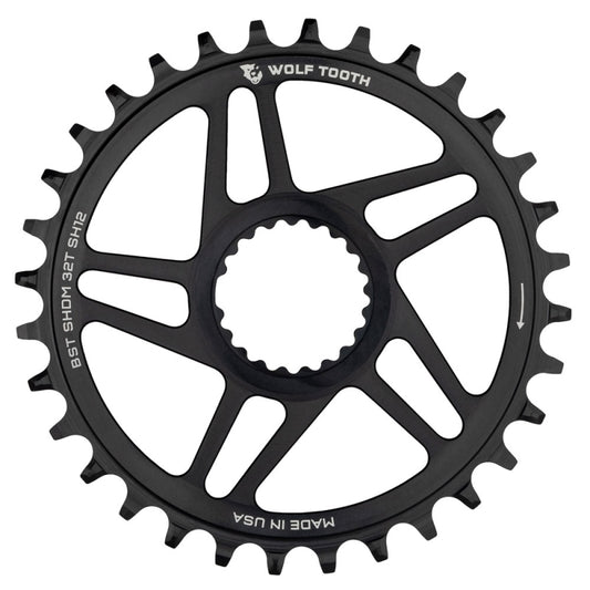 Wolf Tooth DM Shimano Boost Chainring For Shimano - 32T - Drop Stop B