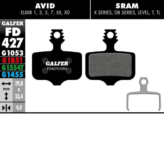 Galfer Performance (black) Brake Pad Avid Elixir - Sram XX