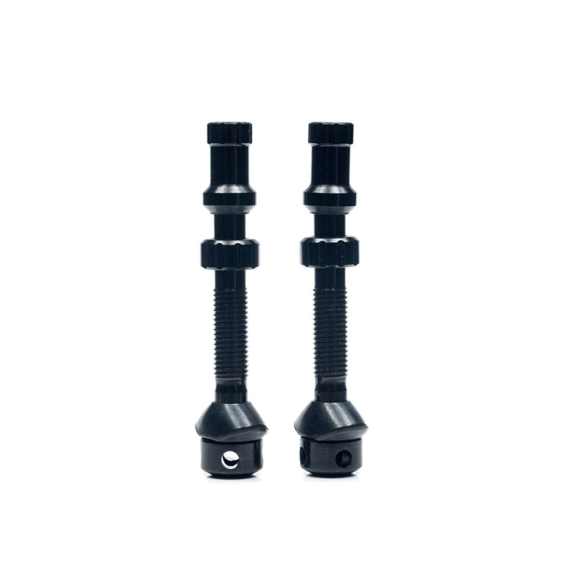 Stans Universal+ Valves - Pair Regular (37MM Length) - Black