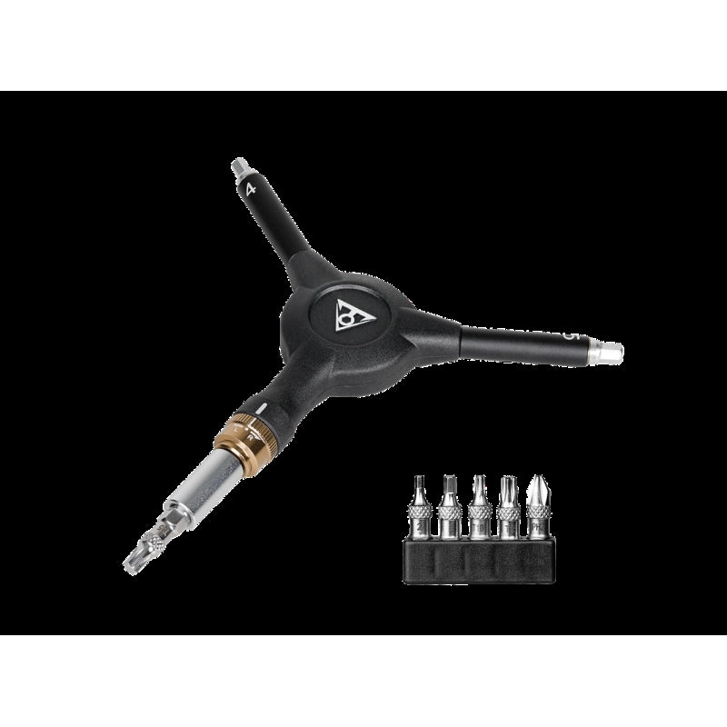 Topeak Tool Y-speed Ratchet W/ratchet Head And 4MM & 5MM Hex Speed Wrench W/built-in Magnet W/5 To