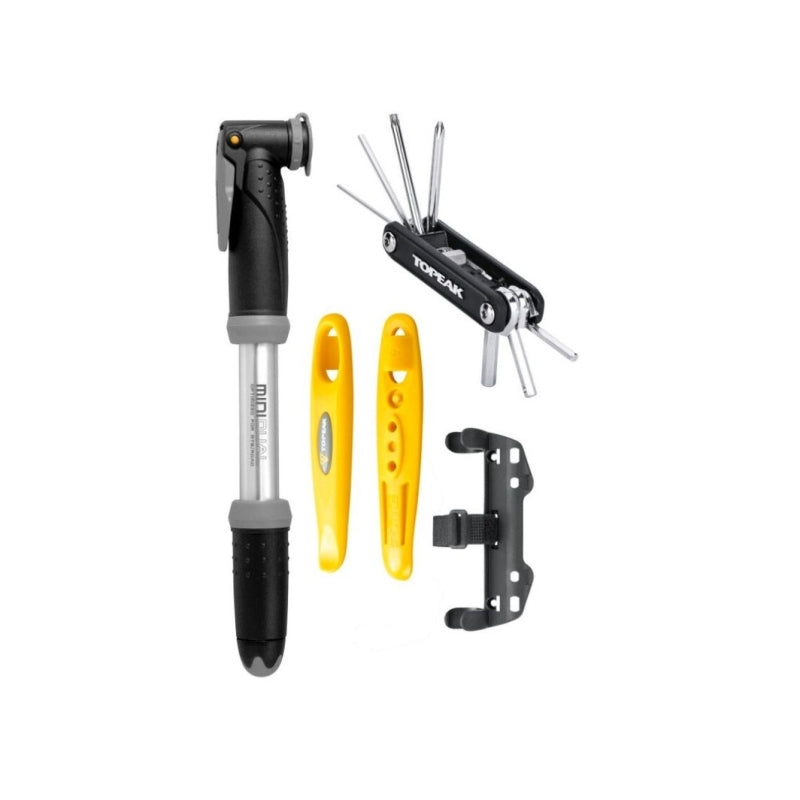 Topeak Essentials Kit Combo - Mini Dual Pump X-tool Shuttle Lever 1.1
