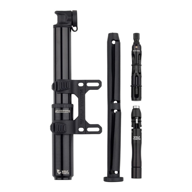 Wolf Tooth Encase System Pump 85CC With Hex Bit Wrench & Chain +tyre Plug Multi-tools