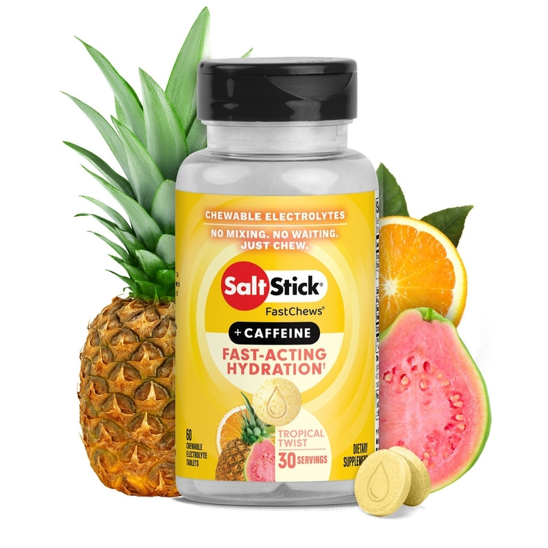 Saltstick Caffeine Fastchews Tropical Twist Bottle Of 60 Chews