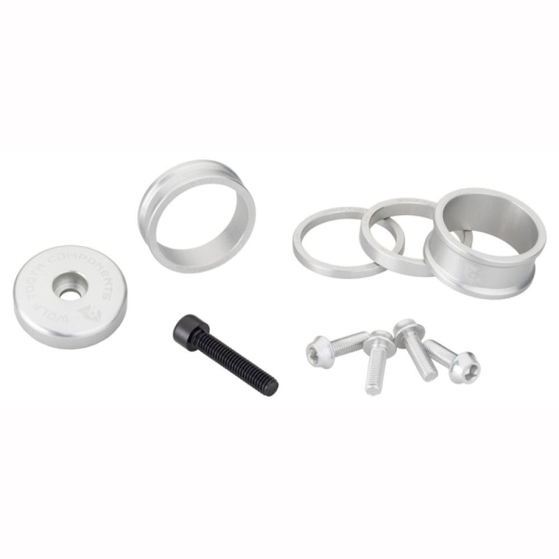 Wolf Tooth Anodized Stem Cap And Spacer Bling Kit
