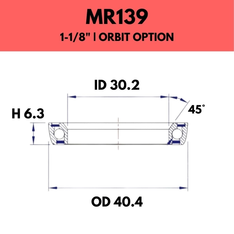 Fsa Components - Angle Adjust 11/8 - 40.4OD X 30.2ID X 6.3H - MR139 - Orbit Option
