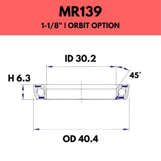 Fsa Components - Angle Adjust 11/8 - 40.4OD X 30.2ID X 6.3H - MR139 - Orbit Option
